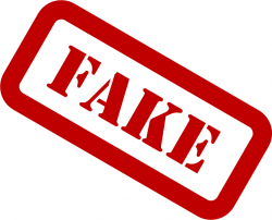 An image of a rectangular red stamp with rounded edges, displaying the word "FAKE" in bold, uppercase letters serves as a cautionary symbol when learning How To Tell If a Supplement is Synthetic.